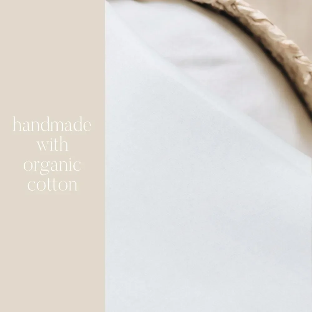 Organic Cotton Burp Cloth | Minimalist New Parents Baby Shower Gift